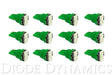 Diode Dynamics - 194 LED Bulb SMD2 LED Green Set of 12 Diode Dynamics