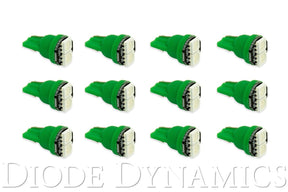 Diode Dynamics - 194 LED Bulb SMD2 LED Green Set of 12 Diode Dynamics