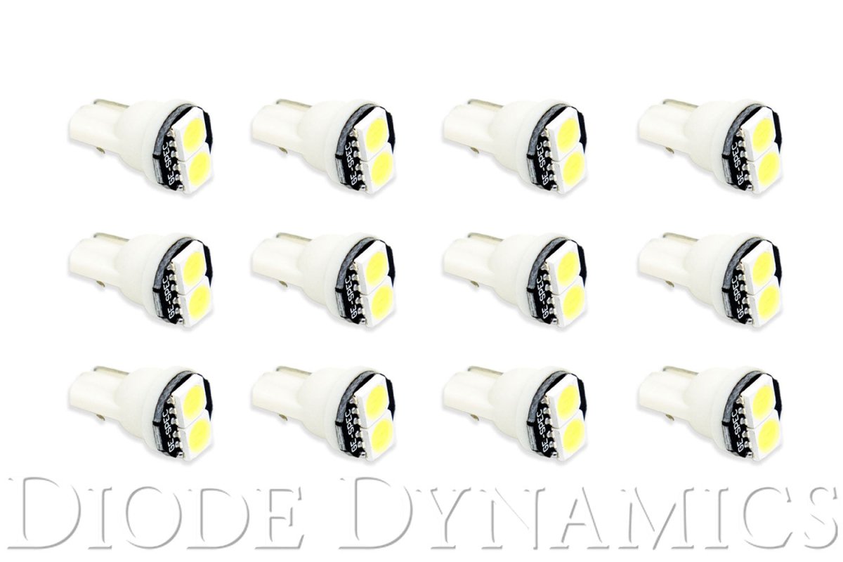 Diode Dynamics - 194 LED Bulb SMD2 LED Warm White Set of 12 Diode Dynamics