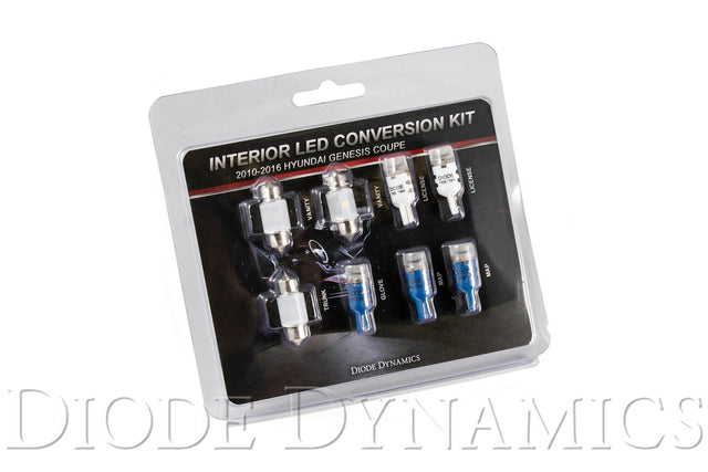 Diode Dynamics - 2010 - 2016 Hyundai Genesis Coupe Interior Kit Stage 2 Blue Diode Dynamics