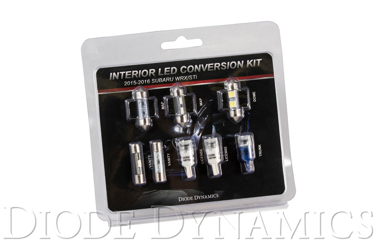 Diode Dynamics - 2015 - 2019 Subaru WRX Interior Light Kit Stage 1 Blue Diode Dynamics