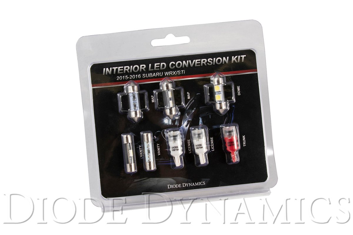Diode Dynamics - 2015 - 2019 Subaru WRX Interior Light Kit Stage 1 Red Diode Dynamics