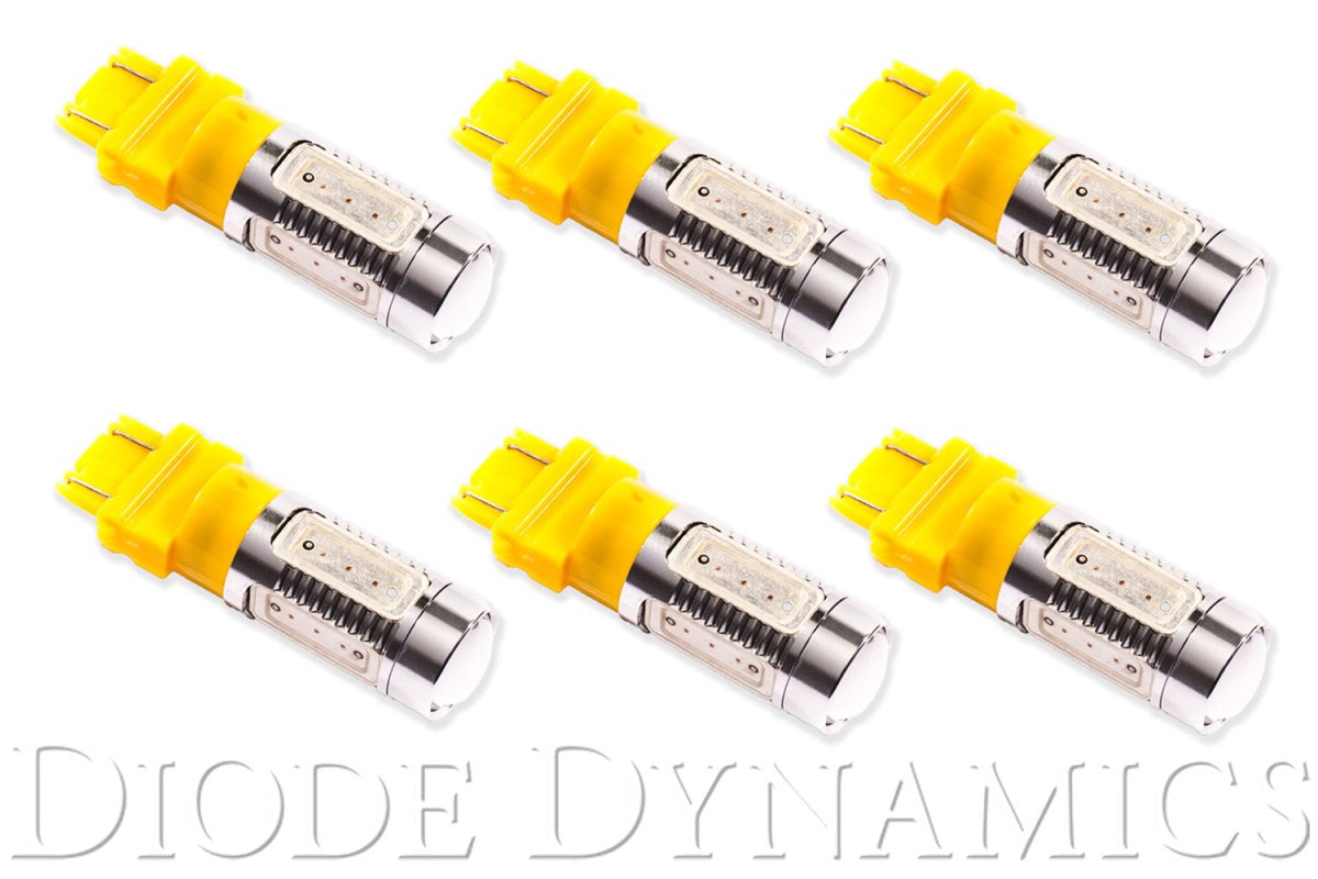 Diode Dynamics - 3157 LED Bulb HP11 LED Amber Set of 6 Diode Dynamics