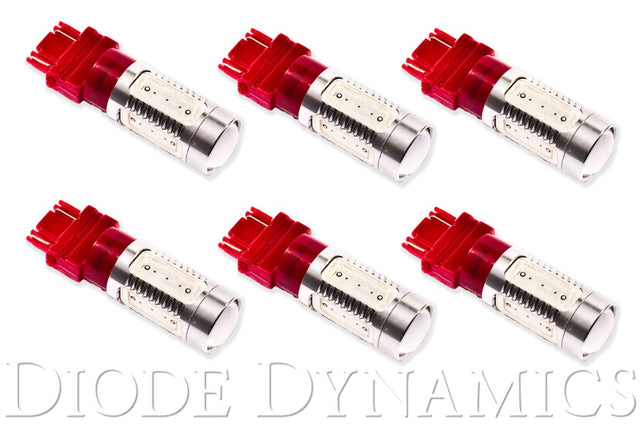 Diode Dynamics - 3157 LED Bulb HP11 LED Red Set of 6 Diode Dynamics