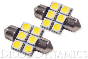 Diode Dynamics - 31mm SMF6 LED Bulb Green Pair Diode Dynamics