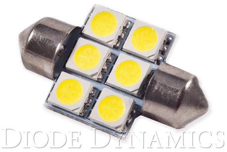 Diode Dynamics - 31mm SMF6 LED Bulb Green Single Diode Dynamics
