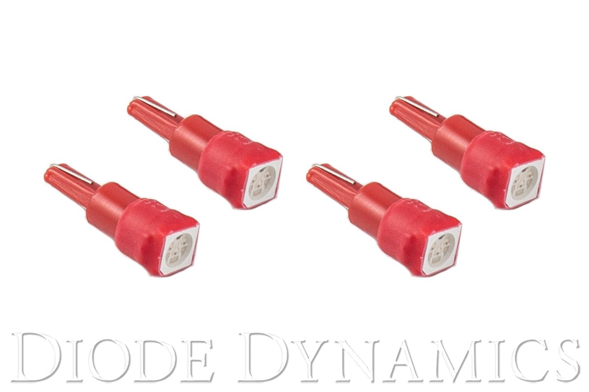 Diode Dynamics - 74 SMD1 LED Red Set of 4 Diode Dynamics