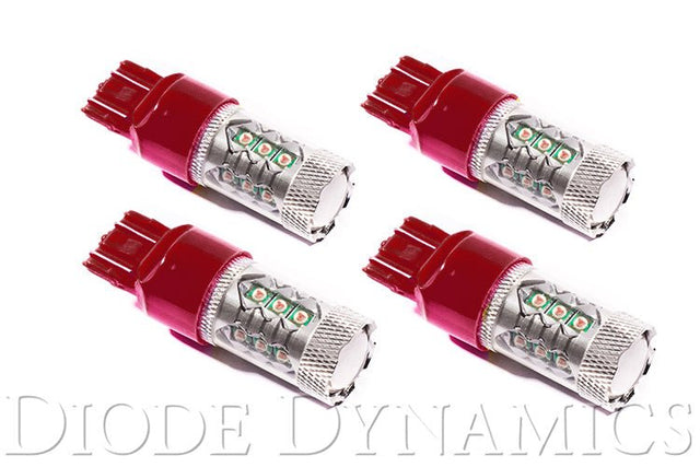 Diode Dynamics - 7443 LED Bulb XP80 LED Red Set of 4 Diode Dynamics