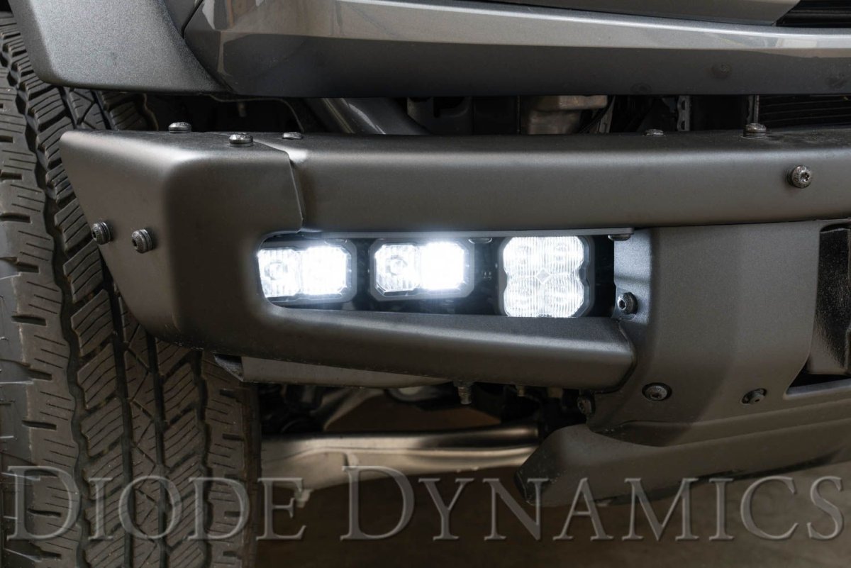 Diode Dynamics - Diode Dynamics 2021 Ford Bronco (W/Steel Bumper) Fog Light Pocket Kit - Pro - Panda Motorworks