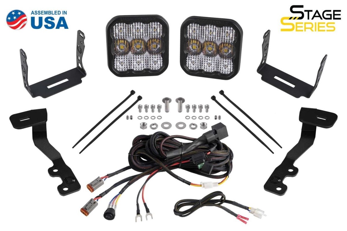 Diode Dynamics - Diode Dynamics Stage Series Backlit Ditch Light Kit for 2022 Toyota Tundra - Panda Motorworks