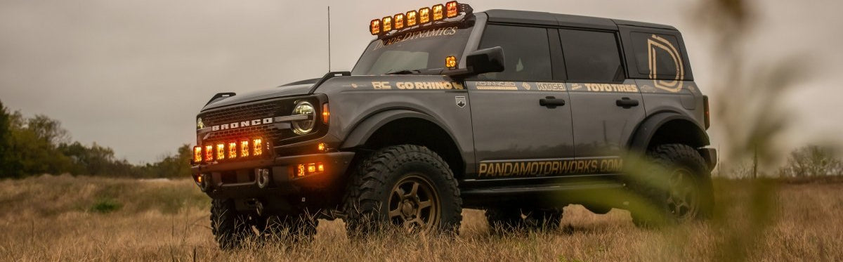 Diode Dynamics - Diode Dynamics Stage Series SS3 Ditch Light Kit for 2021+ Ford Bronco W/Amber Backlight - Panda Motorworks