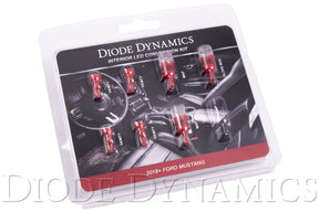 Diode Dynamics - Mustang Interior LED Light Kit 18 - 19 Mustang Stage 1 Red Diode Dynamics
