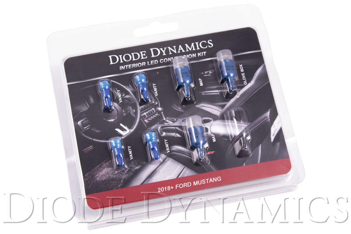 Diode Dynamics - Mustang Interior LED Light Kit 18 - 19 Mustang Stage 2 Blue Diode Dynamics