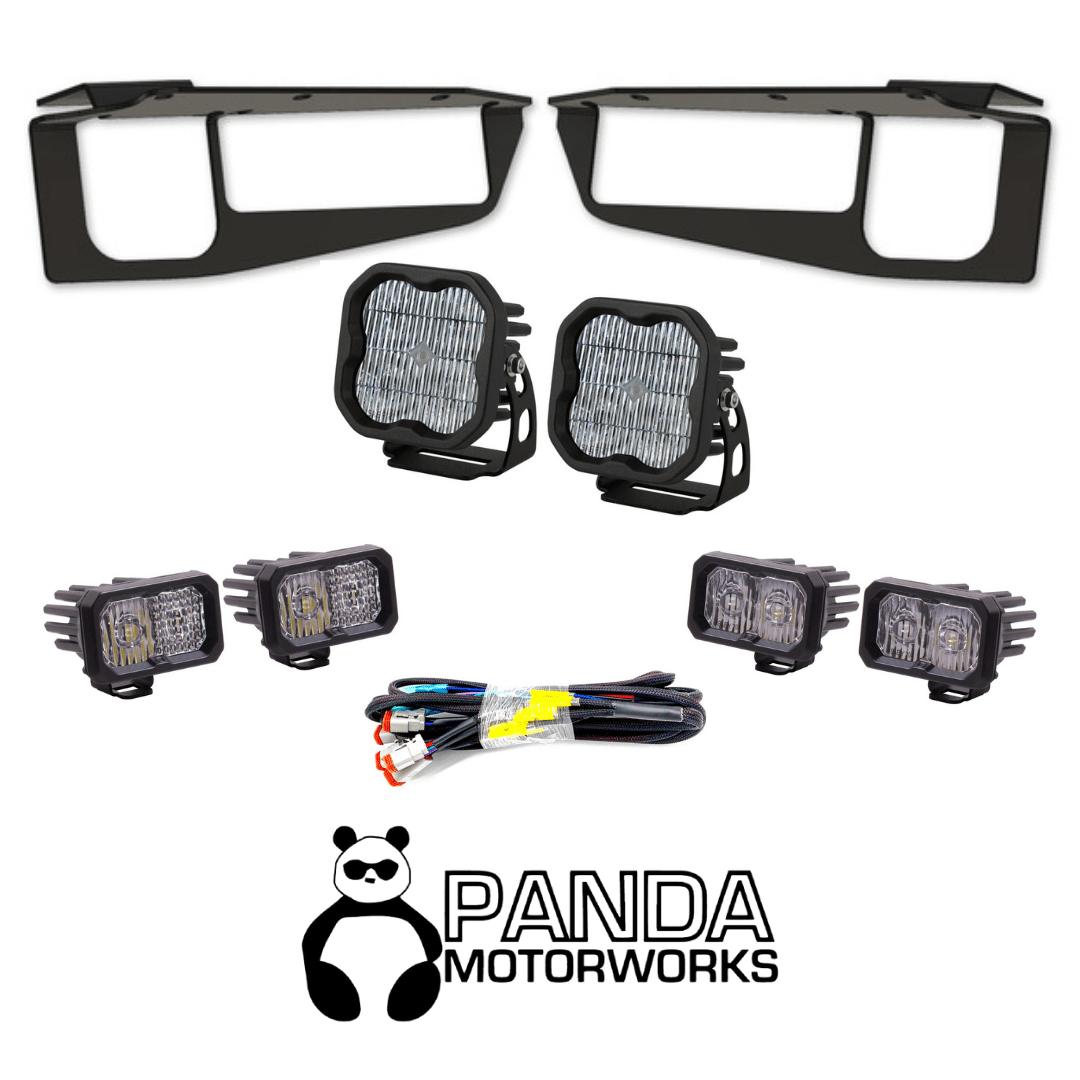 Diode Dynamics - Panda Motorworks x Diode Dynamics Fog Light Flush Pocket Kit - Panda Motorworks
