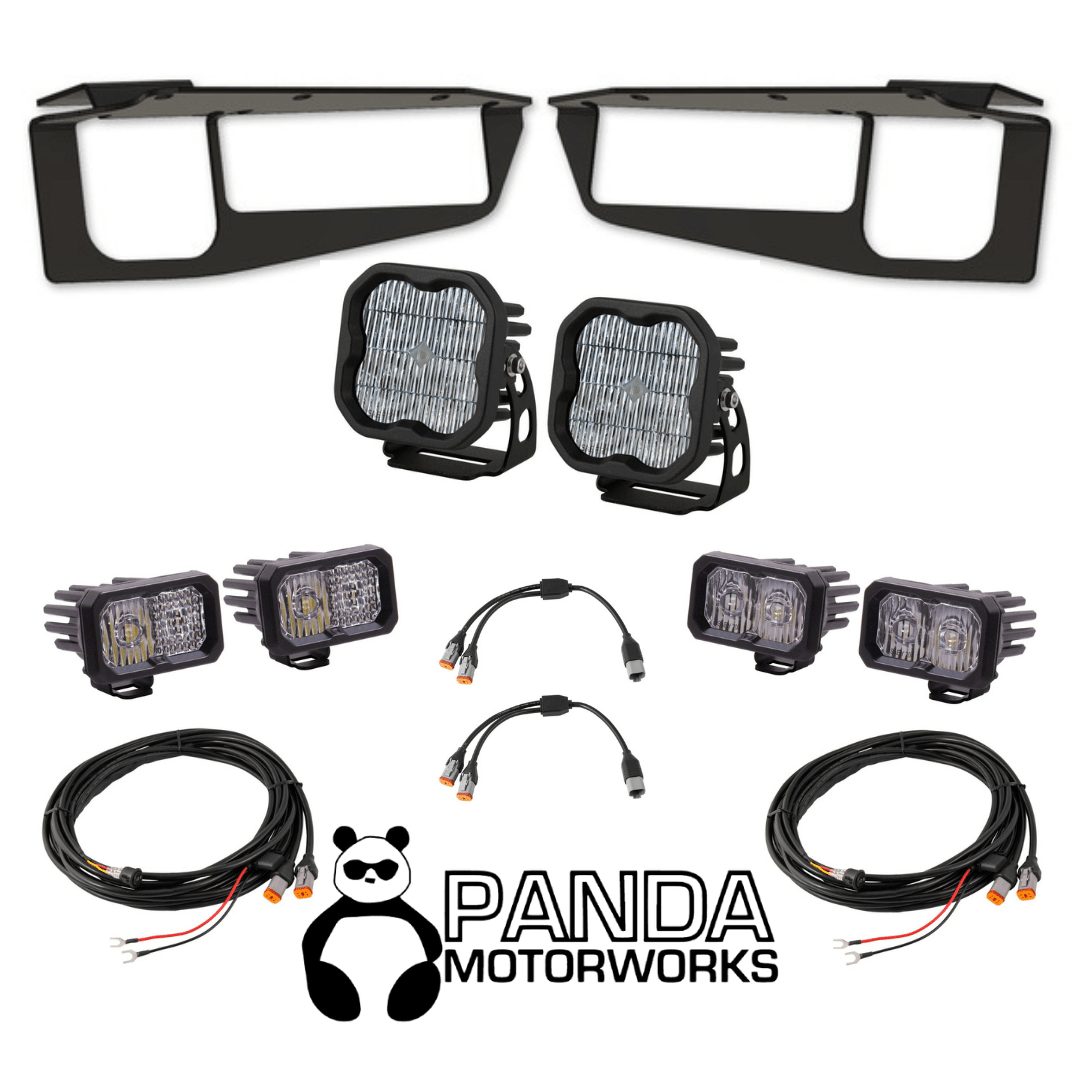 Diode Dynamics - Panda Motorworks x Diode Dynamics Fog Light Flush Pocket Kit - Panda Motorworks