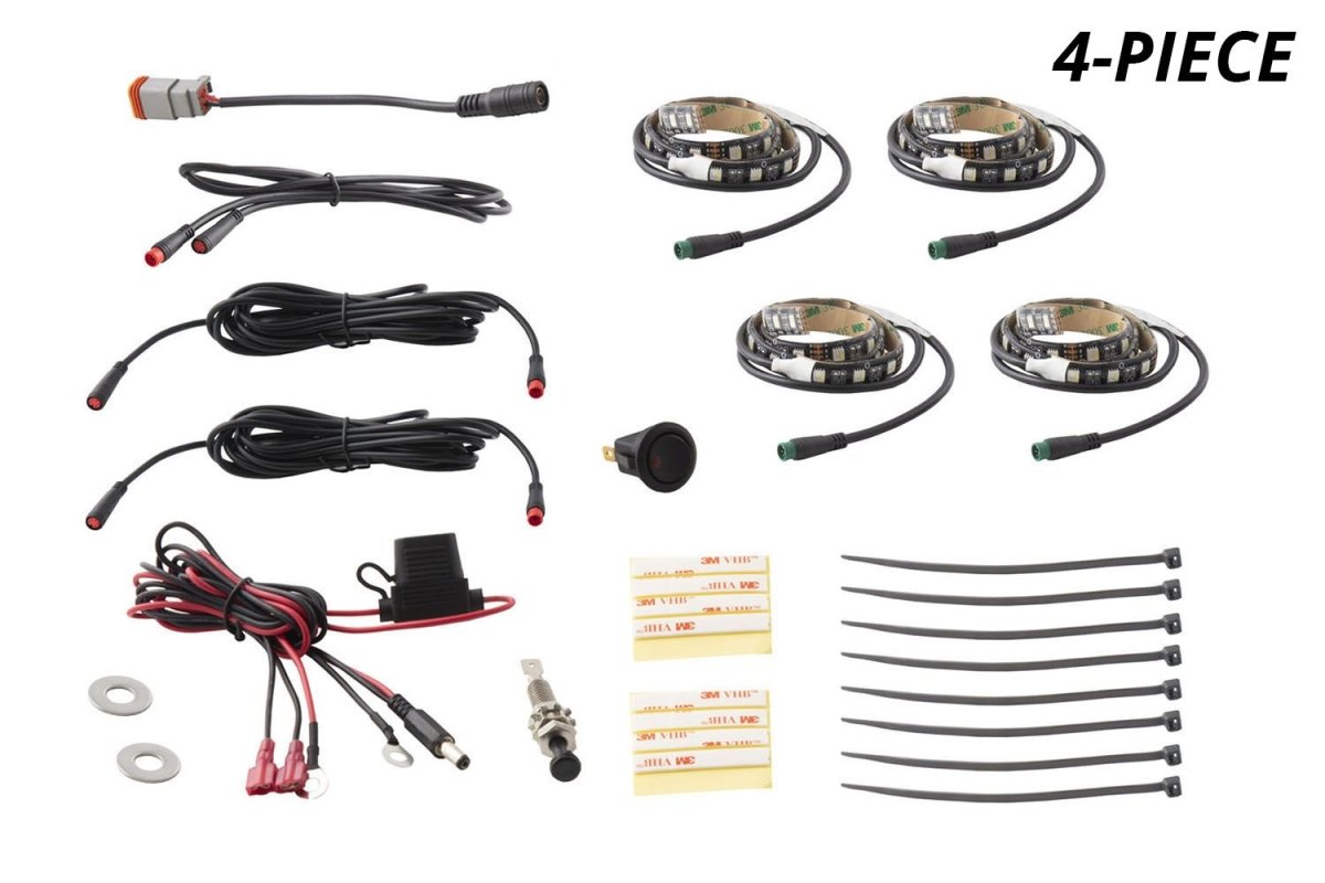 Diode Dynamics - RGBW Multicolor Engine Bay LED Kit