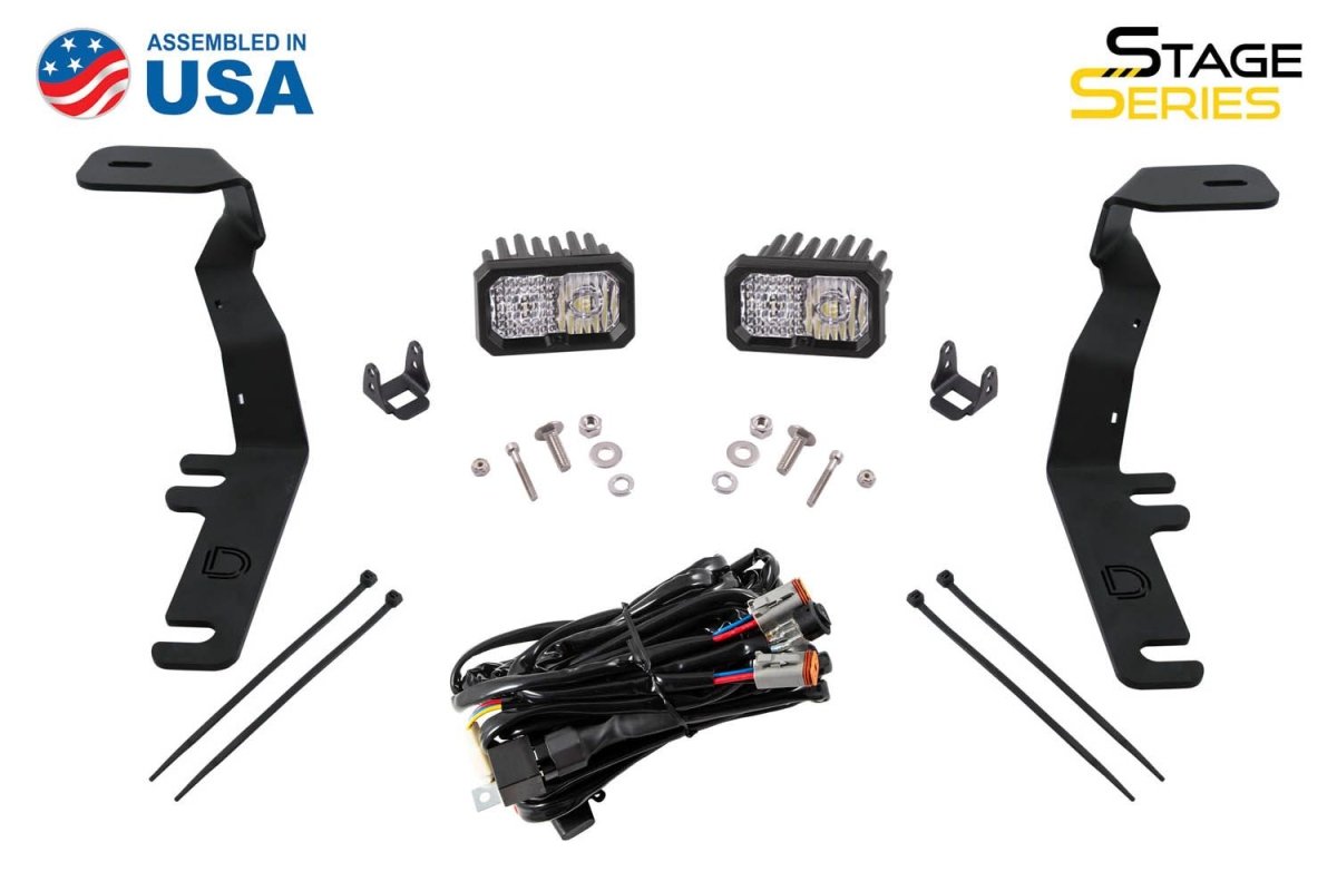 Diode Dynamics - Stage Series Backlit Ditch Light Kit for 2015 - 2020 Ford F - 150/ Raptor - Panda Motorworks