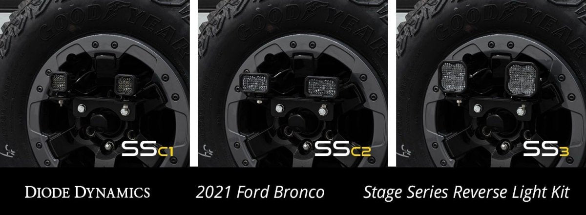 Diode Dynamics - Stage Series Reverse Light Kit for 2021 - 2022 Ford Bronco - Panda Motorworks