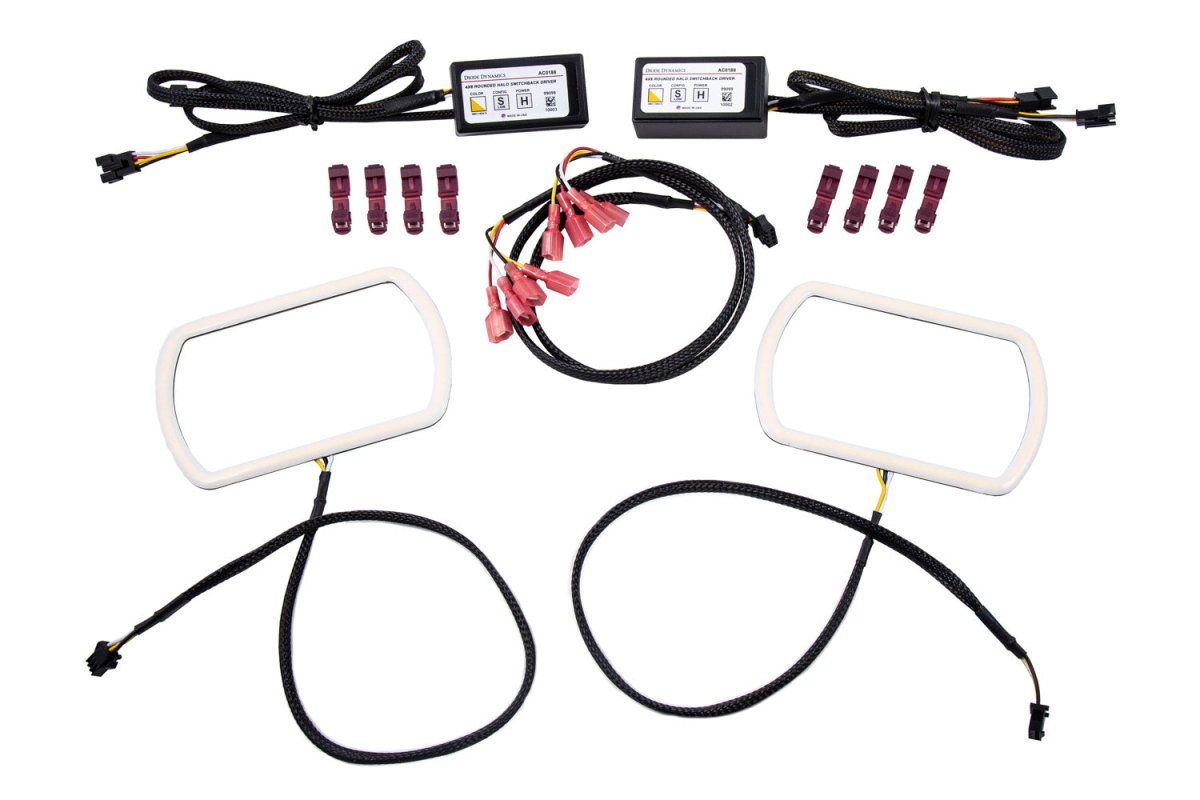 Diode Dynamics - Switchback Rounded Rectangle Halos Diode Dynamics