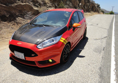 Seibon RS Style Carbon Fiber Hood for 2014+ Fiesta ST - Panda Motorworks - 6