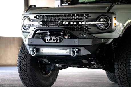 DV8 - DV8 Offroad 2021+ Ford Bronco FS-15 Series Modular Front Bumper Winch Capable w/ Auxiliary Light Mounts