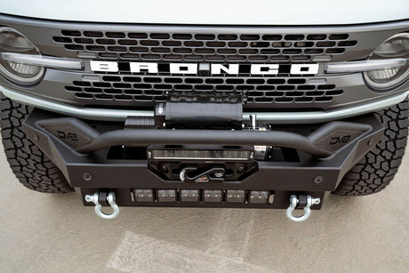 DV8 - DV8 Offroad 2021+ Ford Bronco FS-15 Series Modular Front Bumper Winch Capable w/ Auxiliary Light Mounts