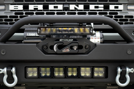 DV8 - DV8 Offroad 2021+ Ford Bronco FS-15 Series Modular Front Bumper Winch Capable w/ Auxiliary Light Mounts