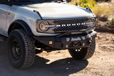 DV8 - DV8 Offroad 2021+ Ford Bronco MTO Series Front Bumper Winch Capable w/ Optional Bull Bar/Aux Light Opening