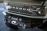 DV8 - DV8 Offroad 2021+ Ford Bronco MTO Series Front Bumper Winch Capable w/ Optional Bull Bar/Aux Light Opening