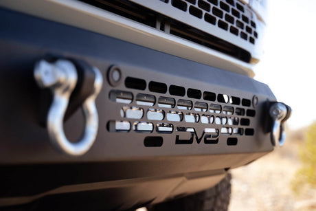 DV8 - DV8 Offroad 21+ Ford Bronco OE PLUS SERIES Bumper - Accommodates 20in Dual Row Light Bar &amp; (4) 3in Pod Light Mount
