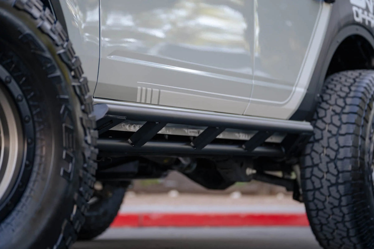 DV8 - DV8 Offroad 21 - 22 Ford Bronco FS - 15 Series Rock Sliders - Panda Motorworks