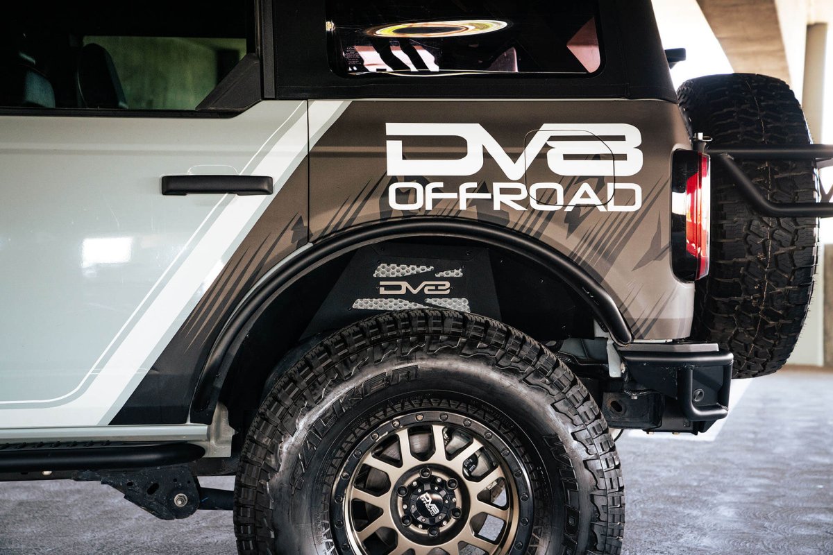 DV8 - DV8 Offroad 21 - 22 Ford Bronco Rear Inner Fender Liners - Panda Motorworks