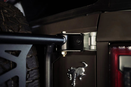 DV8 - DV8 Offroad 21 - 23 Ford Bronco Spare Tire Guard & Accessory Mount - Panda Motorworks