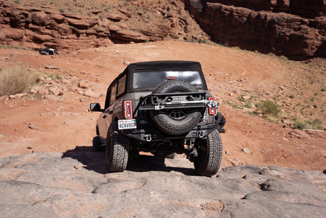 DV8 - DV8 Offroad 21 - 23 Ford Bronco Spare Tire Guard & Accessory Mount - Panda Motorworks