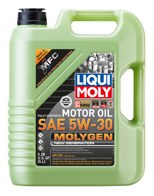 LIQUI MOLY 5L Molygen New Generation Motor Oil 5W30 - Case of 4
