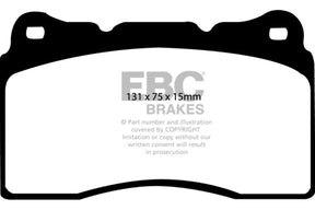 EBC - EBC 04 - 08 Acura TL 3.2 (Manual)(Brembo) Greenstuff Front Brake Pads - Panda Motorworks