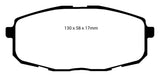 EBC - EBC 09 - 12 Hyundai Elantra 2.0 Touring Ultimax2 Front Brake Pads - Panda Motorworks