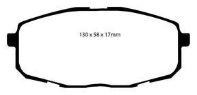 EBC - EBC 09 - 12 Hyundai Elantra 2.0 Touring Ultimax2 Front Brake Pads - Panda Motorworks