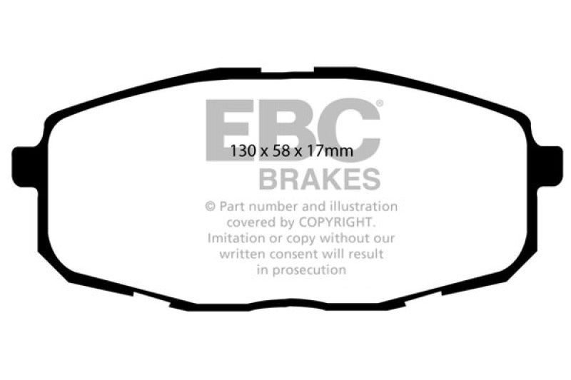 EBC - EBC 09 - 12 Hyundai Elantra 2.0 Touring Yellowstuff Front Brake Pads - Panda Motorworks