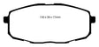 EBC - EBC 09 - 12 Hyundai Elantra 2.0 Touring Yellowstuff Front Brake Pads - Panda Motorworks