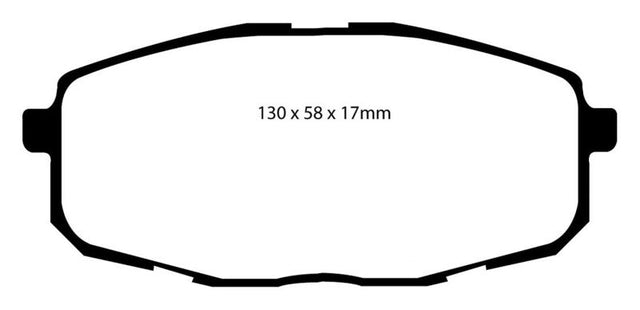 EBC - EBC 09 - 12 Hyundai Elantra 2.0 Touring Yellowstuff Front Brake Pads - Panda Motorworks