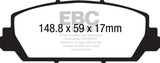 EBC - EBC 12+ Acura RDX 3.5 Redstuff Front Brake Pads - Panda Motorworks