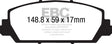 EBC - EBC 12+ Acura RDX 3.5 Ultimax2 Front Brake Pads - Panda Motorworks