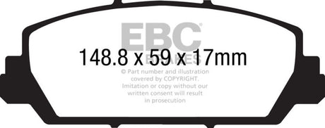 EBC - EBC 12+ Acura RDX 3.5 Ultimax2 Front Brake Pads - Panda Motorworks