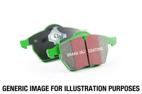 EBC - EBC 12+ Hyundai Elantra GT 2 Greenstuff Rear Brake Pads - Panda Motorworks