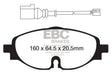 EBC - EBC 14+ Audi A3 1.8 Turbo Redstuff Front Brake Pads - Panda Motorworks