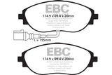 EBC - EBC 14+ Audi S3 2.0 Turbo Redstuff Front Brake Pads - Panda Motorworks