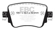 EBC - EBC 15+ Volkswagen GTi 2.0 Turbo Redstuff Rear Brake Pads - Panda Motorworks