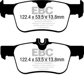 EBC - EBC 17 - 21 Honda Civic Hatchback Greenstuff Rear Brake Pads - Panda Motorworks