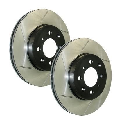 StopTech Slotted Rotors Front Pair-Audi A3/GTI/GLI